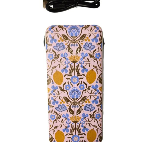 *NIB* Portable Phone Charging Bank in Amalfi Lemon Design - Picture 8 of 11